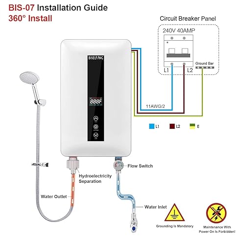 Tankless Water Hot Water Tank Size Guide Amp Breaker Wiring