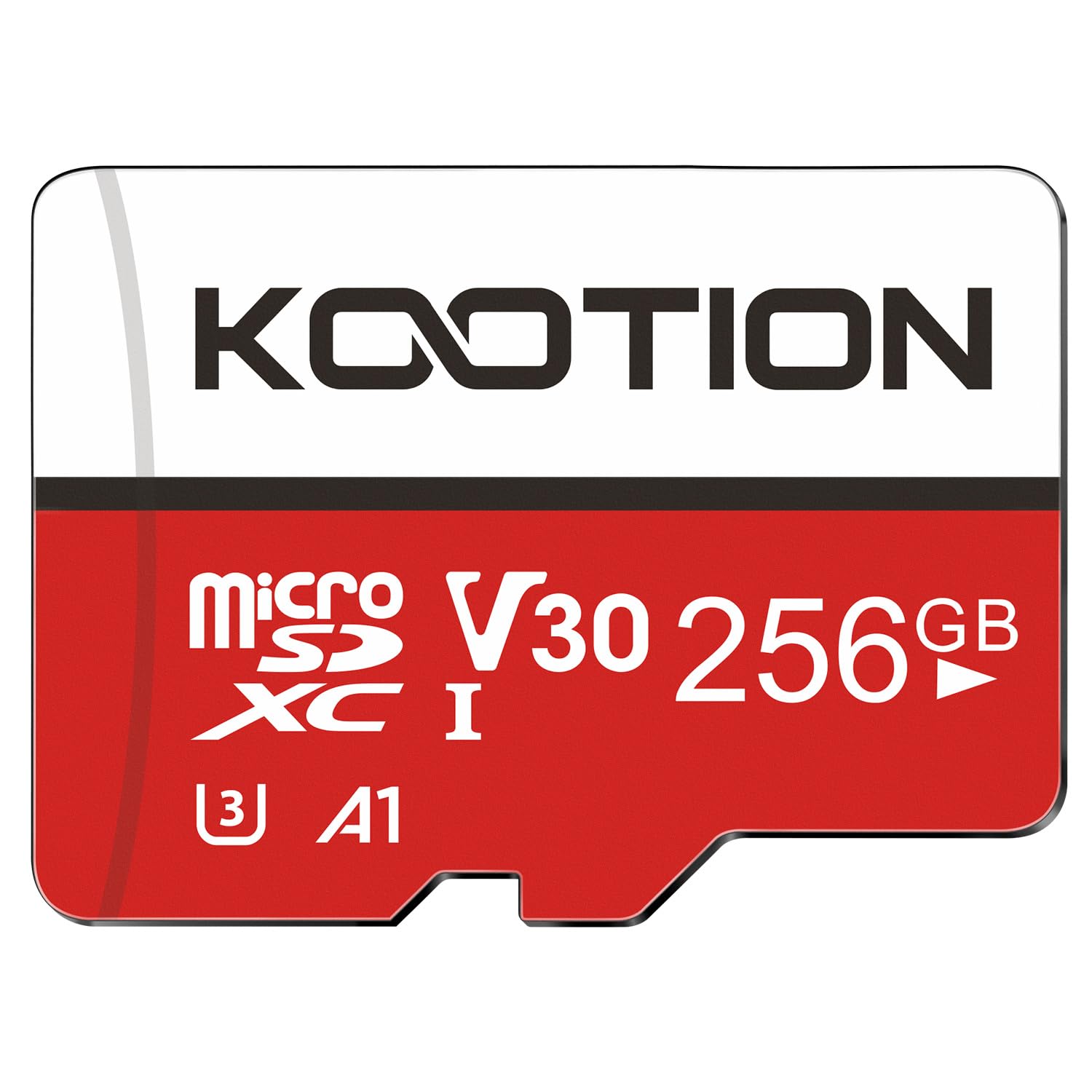 KOOTION 256GB Micro SD Card with UHS-I, U3, V30, A1, high Speed 90mb per Second TF Card 4K Recording Memory Card with Adapter