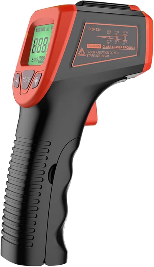 Pedkit Infrared Thermometer, NonContact Digital Laser Temperature Gun 58°F to 1112°F (50°C to