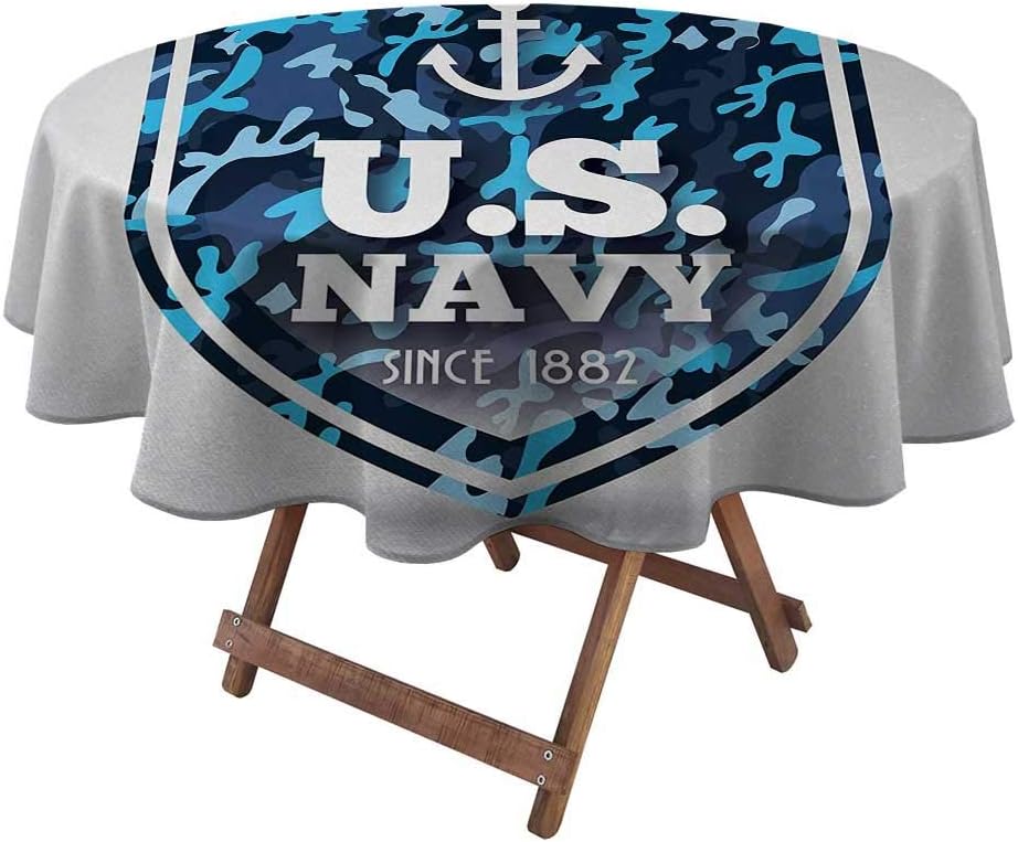 ThinkingPower Tablecloth Military Camouflage with US Navy