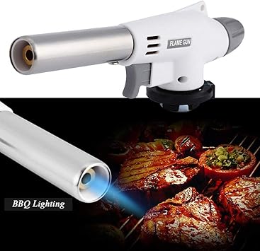 Amazon Ant Tree電子点火 ガストーチガスバーナー1300度家庭用テープガス使用トーチ単点火 火力調節 安全着火 q 料理 炭火起こし ガストーチ バーナー