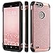 BENTOBEN ZTE Blade Z Max Case, ZTE ZMax Pro 2 Z982 Case, ZTE Sequoia Case, Glitter Bling Shockproof Hybrid Hard PC Soft TPU Protective Phone Case for ZTE Blade Z Max/Zmax Pro 2/ Sequoia, Rose Gold