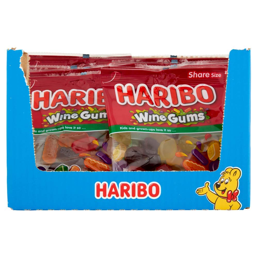 Haribo Wine Gums 1.7kg bulk sweets (140g pack of 12) retro sweets Amazon.co.uk Grocery