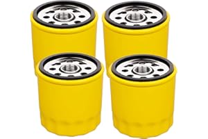HOODELL 4 Pack 52 050 02-S Oil Filter Fits Kohler Engine, Professional 52 050 02 5205002S 52 050 02-S1, Extra Capacity Lawn M