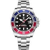 Pagani Design Men's Watch Automatic Mechanical Watch Japan Movement Rubber Strap Sapphire Glass Waterproof Watch