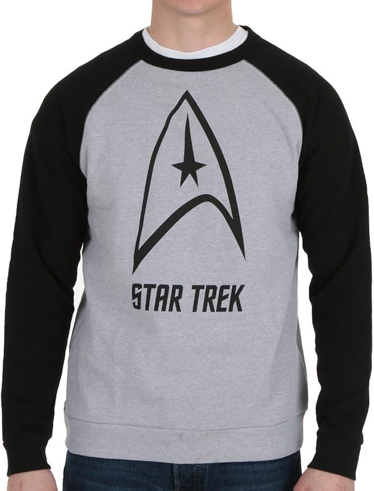 Star Trek Logo Mens Pullover Sweatshirt Amazon.co.uk Clothing
