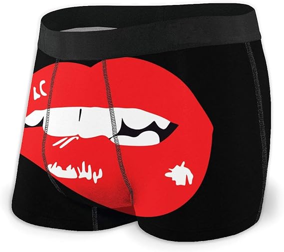 Amazon Co Jp Juicy Lips Biting Lip メンズ 下着 ボクサーパンツ 前閉じ スクエアショーツ 人気 春 夏 秋 冬 パンツ 男性 肌着 ボクサーブリーフ お父さん 彼氏のプレゼント 服 ファッション小物