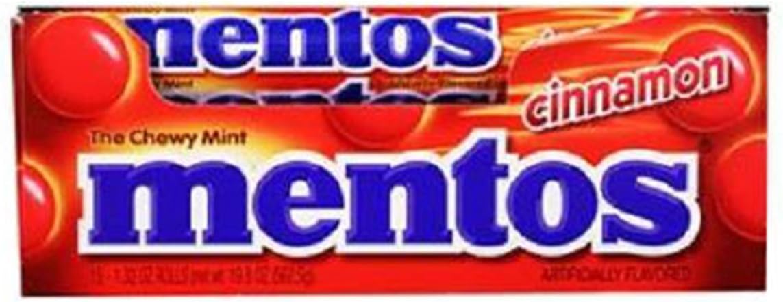 Product Of Mentos, Roll Chewy Cinnamon, Count 15 (1.32 oz) - Mints / Grab Varieties & Flavors