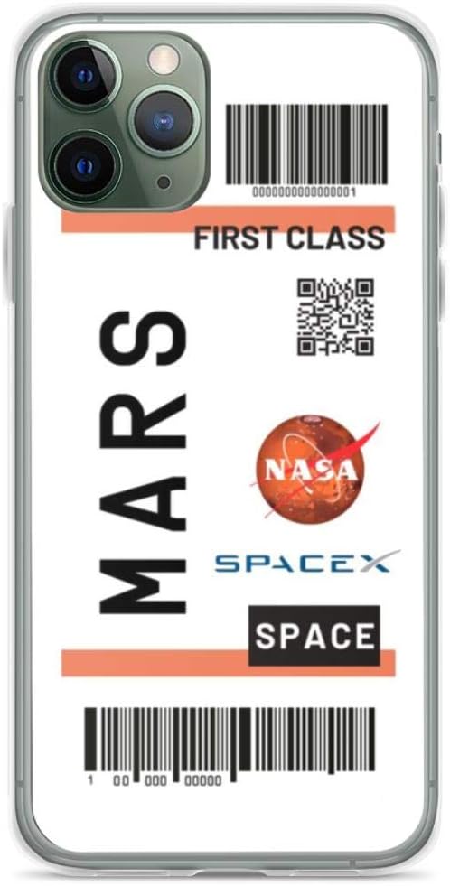 Amazon Com Mars Ticket Nasa Spacex Phone Case Compatible With Iphone 6 6s 7 8 Plus X Xs Xr 11 Pro Max Samsung Galaxy Note S9 S10 S Plus