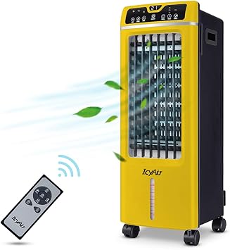 Mobile Klimagerat Icyair Luftkuhler Mit Ventilator Klimaanlage Mit Fernbedienung 65 W Turmventilator Leise Luftbefeuchtung Klima Anlage Timer 3 Stufen Aircooler Inkl 2 X Kuhlakku Fur Haus Buro Amazon De Baumarkt