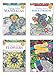 B-THERE Adult Coloring Book Set of 4, Mandala Coloring Books for Women and Adults with Over 125 Different Designs Combined