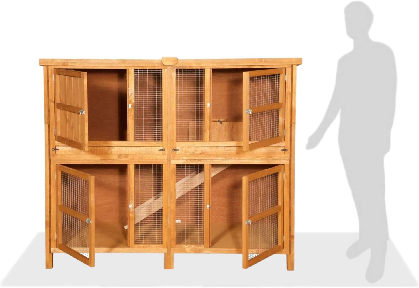 5ft double rabbit hutch
