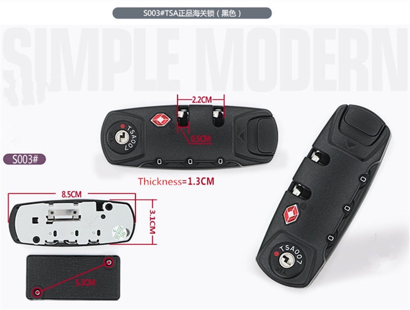 luggage lock replacement