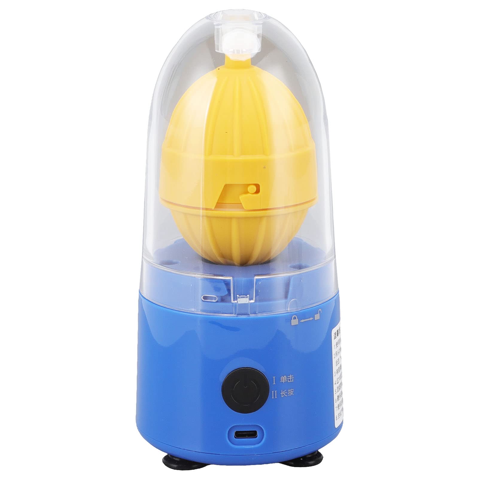 Egg Spinner, Automatic Egg Shaker Scrambler, Egg Yolk and Egg White Mixer with Silicone Bottom Multifunctional Electric Egg Shaker for Egg Puddings, Hard Boiled Eggs Dishwasher Safe