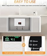 YUCHENGTECH 3000W Mini Instant Water Heater Tankless Electric 220V Remote view 4