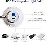 2 Pack Camping Lights LED Lantern USB Rechargeable 30W 3 Modes view 4