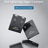 Nicfaky USB Printer Sharer 2 Computers 2 Printers U Disk Keyboard Mouse Switch view 5