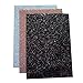 Chunky Glitter Fabric Sheets- 3 Pieces of Assorted Colours 8