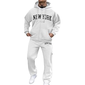 Vividcrate Men's Tracksuit 2 Piece Sets, Athletic Jogging Suits Casual Outfits Joggers Set