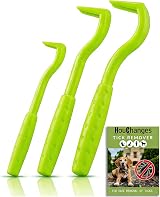 HouChanges 3Pcs Tick Remover Tool Painlessly Remove Ticks Dogs Cats Humans