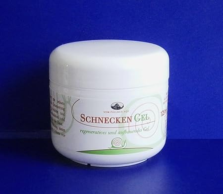 SCHNECKEN-GEL 125ml Schneckengel Hautcreme Creme Balsam Lotion Schneckenschleim Anti Aging Akne 40