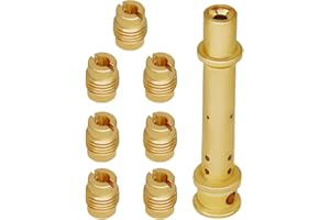 LoloWheat Carburetor Jet Kit Compatible with Predator 212 Cc Hemi or Non Hemi 032 033 034 035 036 037 038 140 E-Tube, for 196cc GX160 GX200 Replace A GX140 Emulsion Tube and Main Jets