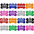 Providence Engraving Pet ID Tags in 8 Shapes, 8 Colors, and Two Sizes - Personalized Dog Tags and Cat Tags with 4 Lines of Cu