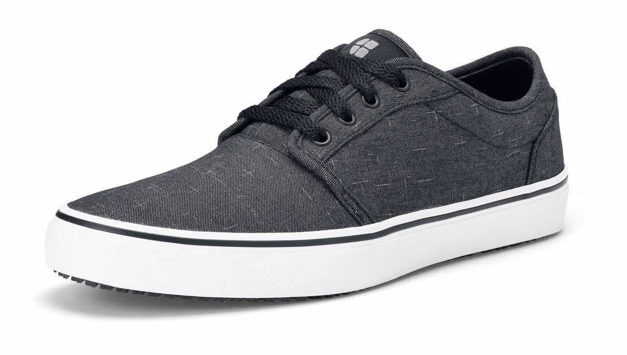 Photo 1 of Shoes For Crews Unisex Slip-Resistant Work Sneakers – Comfortable, Lightweight, Water-Resistant & Non-Slip Work Shoes - Ideal for Men & Women in Hospitality, Retail, Food Service & More - Merlin, Size 7.5