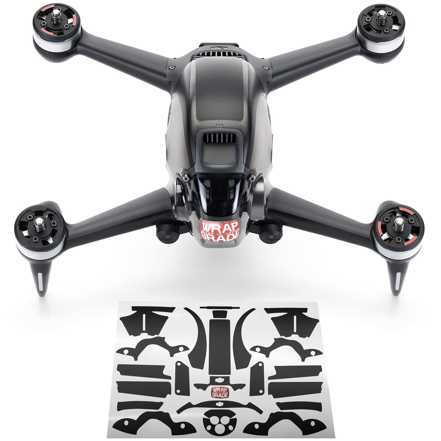 WRAPGRADE Skin Compatible with DJI FPV | Accent Color (STEALTH BLACK)