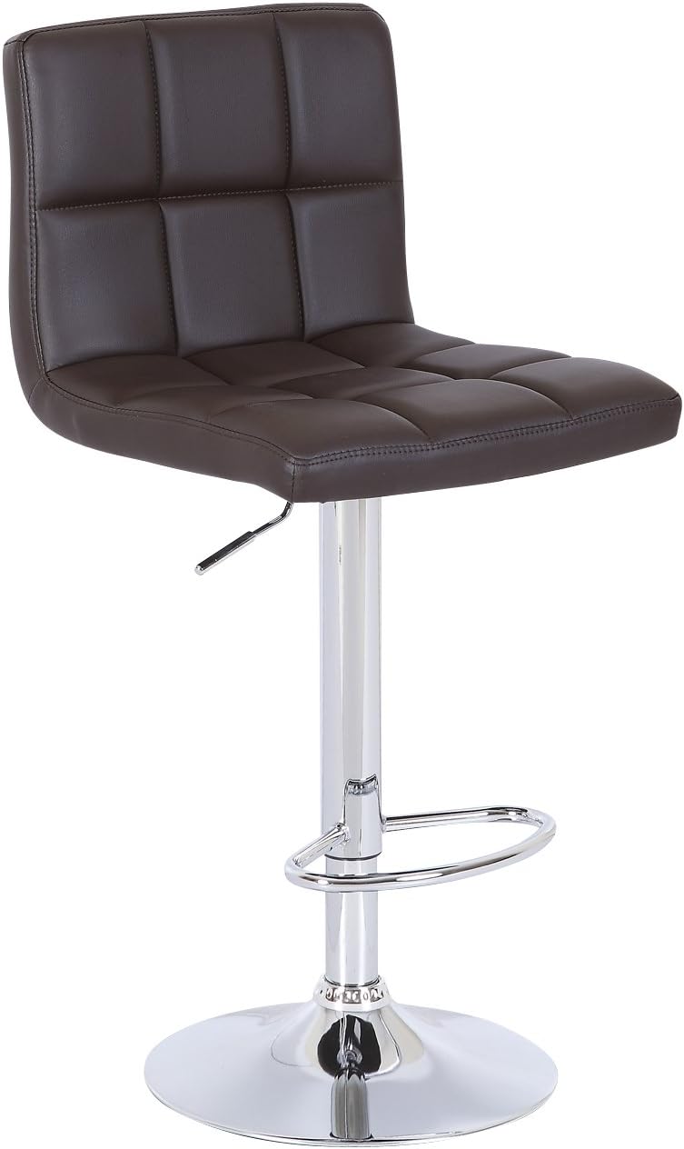 HNN Trading Cuban Swivel Leather Breakfast Kitchen Bar Stools Pub Barstools Brown