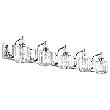 Ralbay Modern Crystal Vanity Lights 5 Light