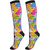 Bshuey Compression Socks For Women & Men Circulation 15-20 Mmhg Knee High Best Support For Travel Running Athletic