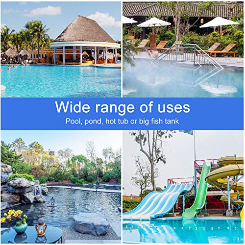 Homga Fine Mesh Pool Net, Professional Pool Skimmer, Swimming Pool Leaf Net for Cleaning Pool Rake Pool Cleaning Supplies (Pole is not Included)