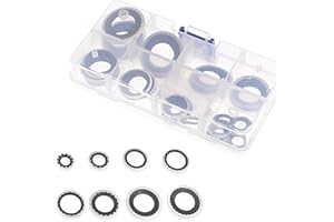 Sephile 30 PCS Automotive Air Conditioning Gasket Kit, AC Compressor O-Ring Seals, Air Conditioning System Cooling Pump Sealing Ring Gasket Combination Set, Universal for Most Cars (Black)