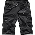 Quick Dry Hiking Shorts Men's Cargo Casual Outdoor 4-Way Stretchy Lightweight Summer Short with Multi Pockets 30-46 (No Belt)