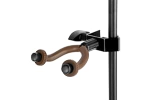 ROWELL Violin Hanger Violin & Viola Holder for Microphone or Sheet Music Stand and Desktop Viola Hanger No Need to Punch Holes Dual-Use Violins Mic Stand for Stage Shows,Home Studio Practices