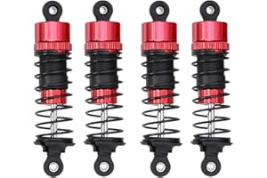 FACCNOY MJX Hyper Go 1/14 14210 14209 H14BM Metal Shock Absorbers Front Rear Hydraulic Shock Absorbers RC Car Stock Space Parts 14510B 14500B (For 14209)