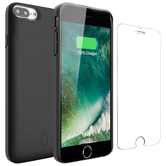 iPhone 6/6S Akku Hülle- Veepax 5000mAh Zusatzakku Wiederaufladbare Ultradünnes Auflade Handyhülle 200% Extra Powerbank Ladege