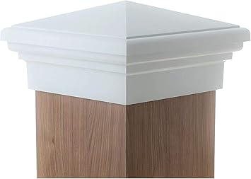 Amazon Com 8x8 Post Cap True 8 White New England Pyramid Style Square Top For Outdoor Fences Mailboxes Decks By Atlanta Post Caps Home Improvement