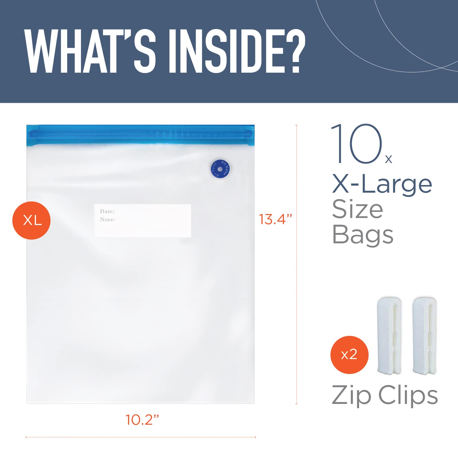 Sous Vide Bags for Joule and Anova Cookers - 20 Reusable BPA-Free Sous Vide Bags Quart Size and Gallon Size Bags -Vacuum Sealer Bags Food Storage Freezer Safe - Fits Any Sous Vide Machine
