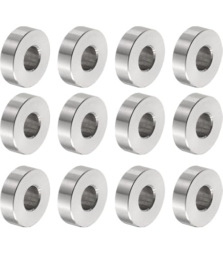PATIKIL M5 Aluminium Spacers, 5 Stks Metalen Spacer Aluminium 5.2mm ID x 10mm OD x 5mm L Aluminium Spacer Schroef Standoff Ronde voor 1/5 of M5 Schroefbouten