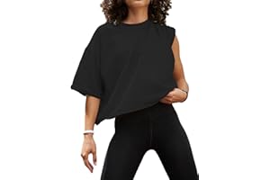 AURIVIZ Women's Summer Short Sleeve Crop Tops Casual Basic Cotton Athletic Yoga Running T-Shirts