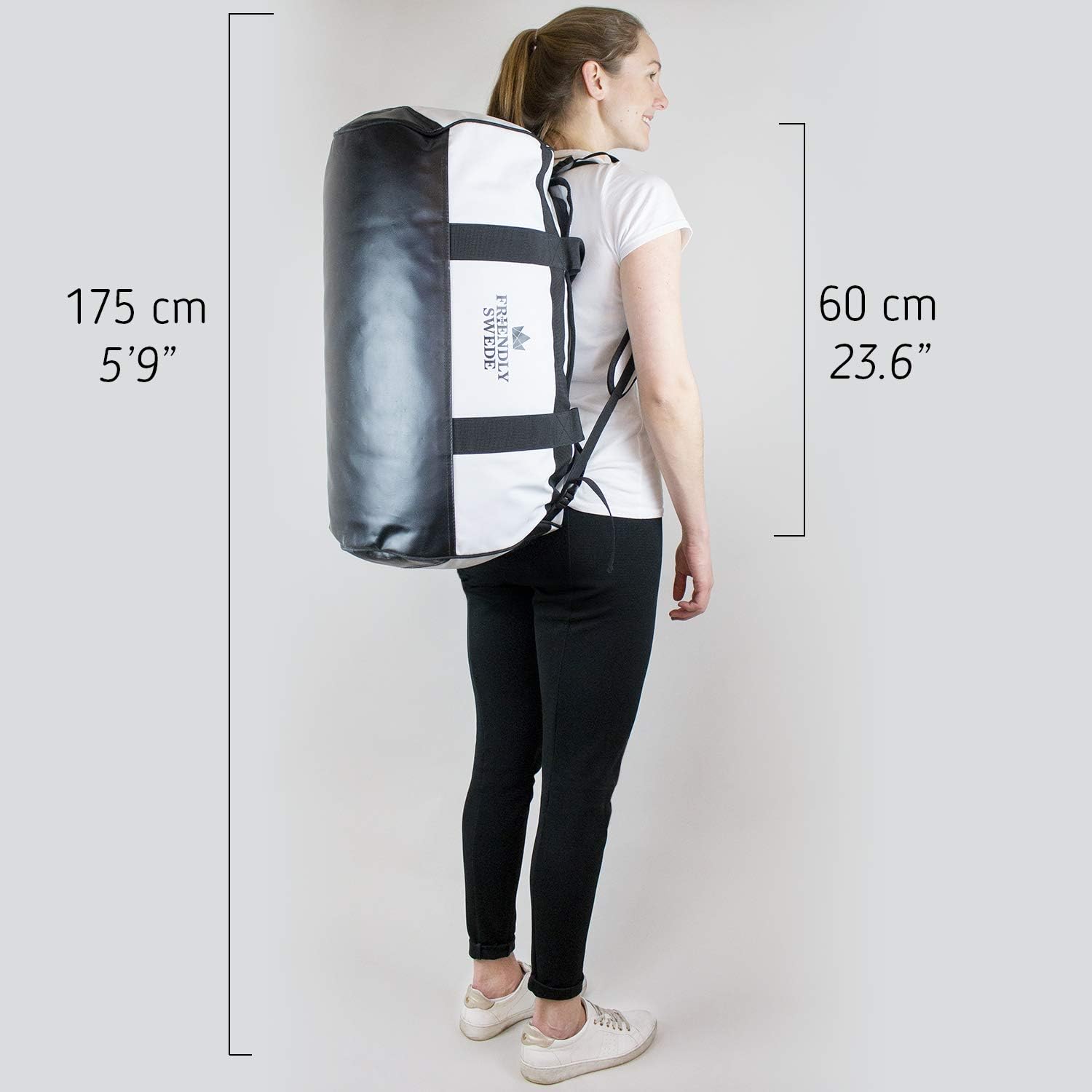 The Friendly Swede Duffel bag with Backpack Straps for Gym, Travels and