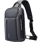 BANGE Men's Crossbody Backpack - Waterproof Shoulder Bag for Travel, Hiking & Daily Commute
