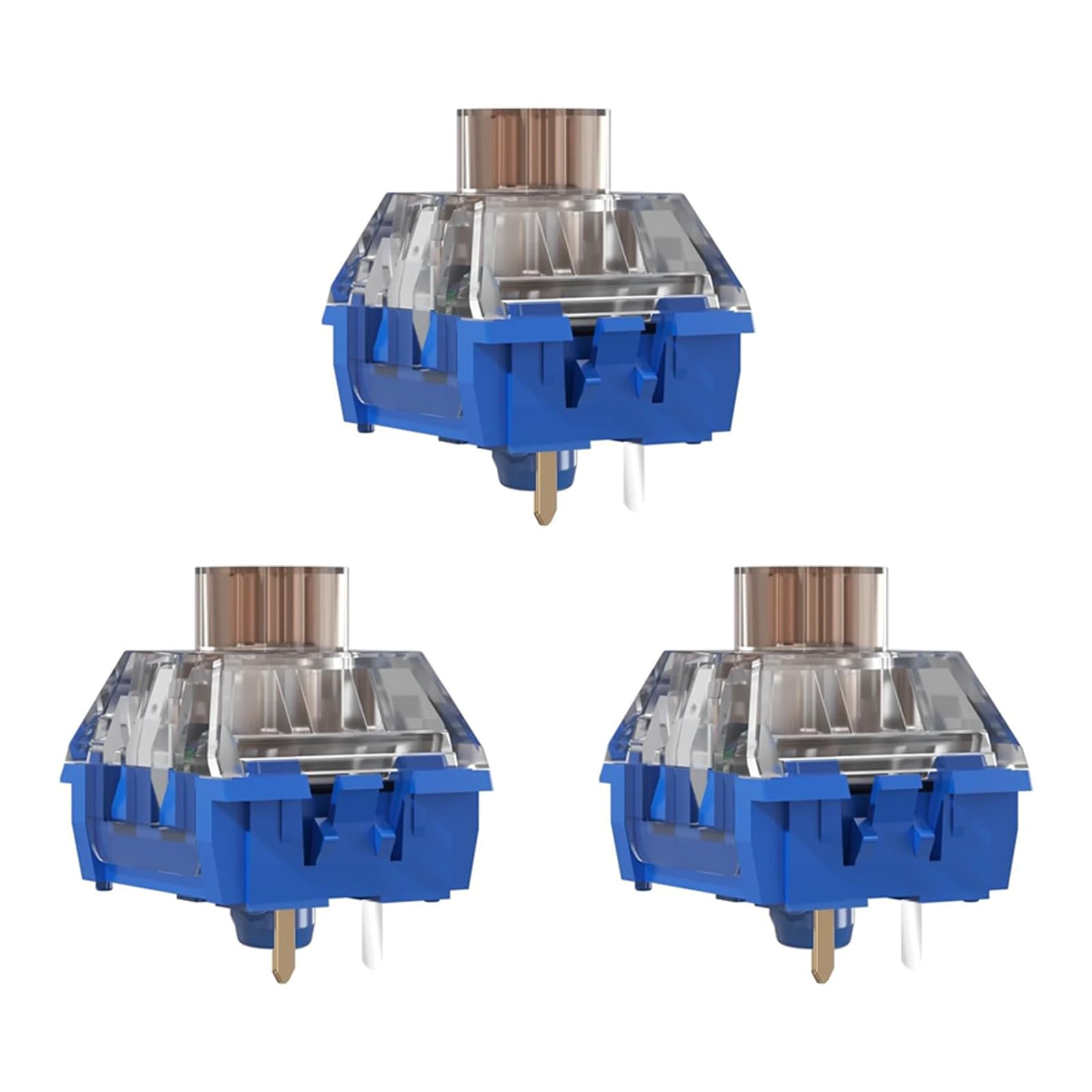 Silent Tactile Switches,Kailh Box Deep-Sea Silent Whale Switches for Mechanical Keyboard,3-Pin 45gf Tactile/Dustproof/Long Life Switches（Silent Whale,36Pcs）