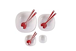 Mepal Salad Server Set Synthesis 2 pcs - Luna red