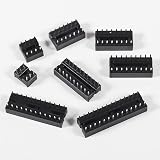 DORHEA 66PCS DIP IC Socket Kit 6-28 Pin 2.54mm Pitch Solder Type Adaptor view 4
