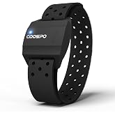 COOSPO Armband Heart Rate Monitor, Bluetooth ANT+ HR Optical Sensor for Sport, Rechargeable Dual Band IP67 HRM, Compatible with Peloton,Wahoo,Polar Beat,Strava,DDP Yoga