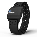 COOSPO Armband Heart Rate Monitor, Bluetooth ANT+ HR Optical Sensor for Sport, Rechargeable Dual Band IP67 HRM, Compatible with Peloton,Wahoo,Polar Beat,Strava,DDP Yoga