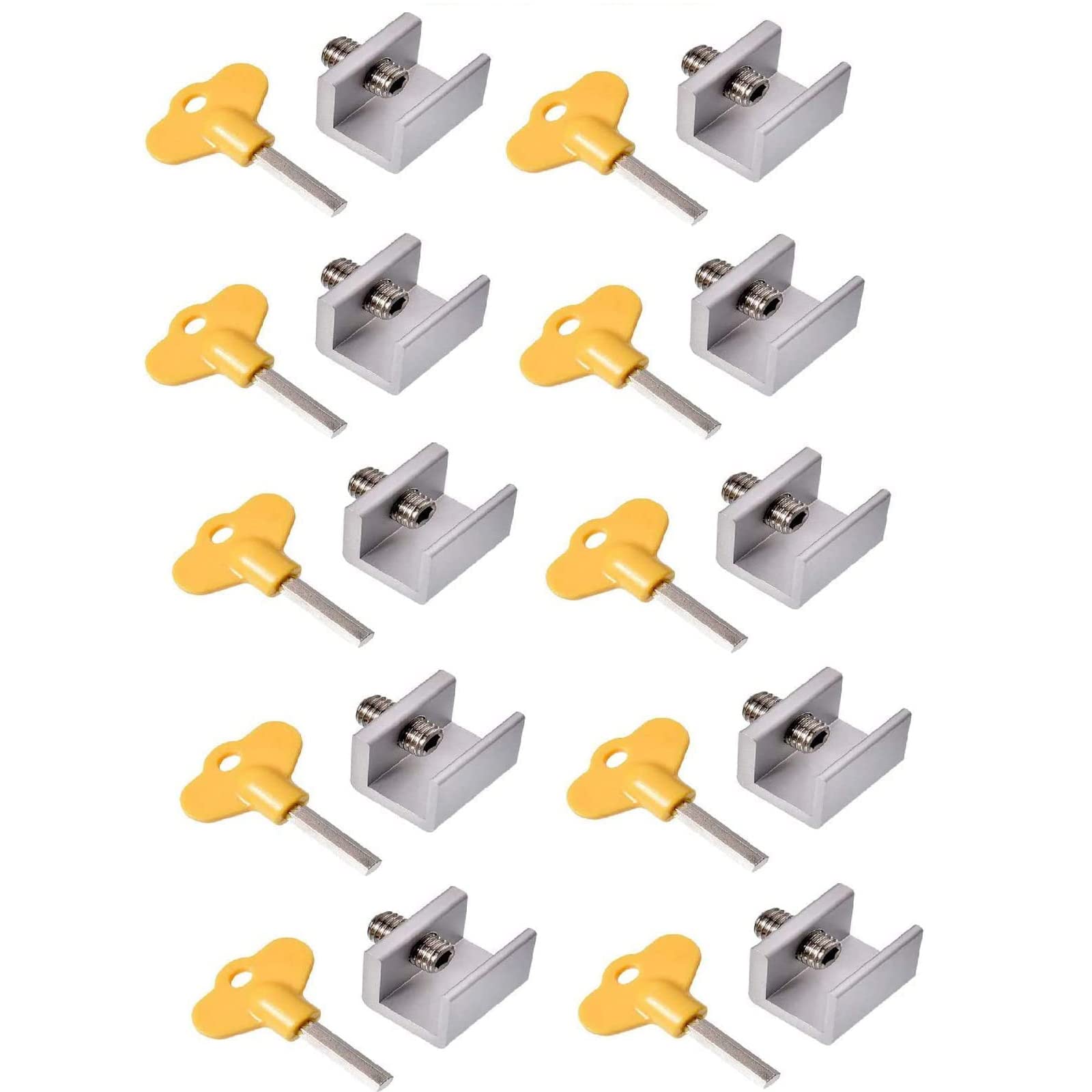 Adjustable Aluminium Window Double Hole Security Lock 10 Adjustable Sliding Door Locks Window Locks